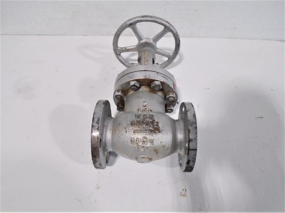 Crane 2" 150# WCB Globe Valve, 143 XU